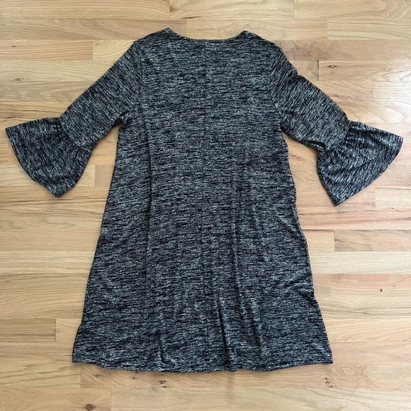 GAP | Bell Sleeve Dark Navy Heather Dress | Size Large - Picture 2 of 7